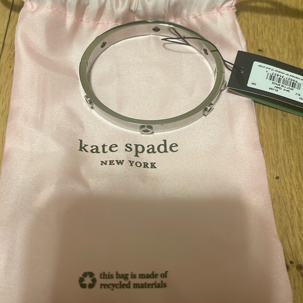 NWT silver kate spade bracelet